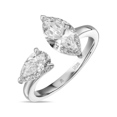 Лот: 24363722. Фото: 1. Кольцо с бриллиантом. Кольца, перстни