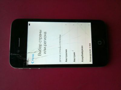 Лот: 6407197. Фото: 1. IPhone 4 16gb Black. Смартфоны