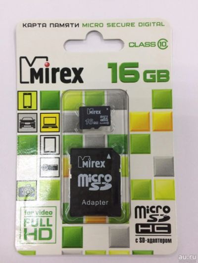 Лот: 10174538. Фото: 1. Карта памяти MicroSd 16Gb 16 Gb... Карты памяти