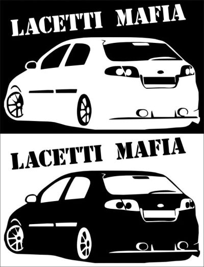 Лот: 9635851. Фото: 1. Наклейка Lacetti mafia. Наклейки автомобильные