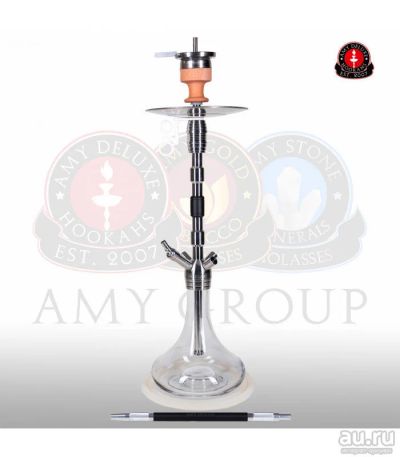 Лот: 13209038. Фото: 1. Кальян Amy Deluxe SS06 Dark Steel... Аксессуары и запчасти для кальянов