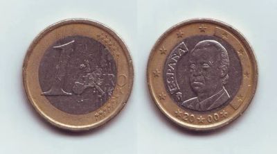 Лот: 19819265. Фото: 1. Монета - 1 евро Испания (2000). Европа