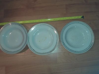 Лот: 25883935. Фото: 1. Тарелка 3 (олень) 3шт (цена за... Тарелки, блюда, салатники