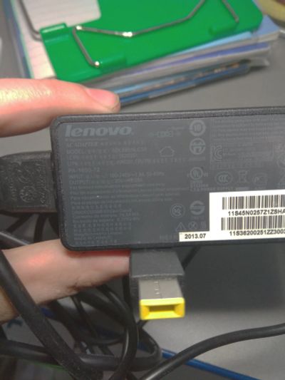 Лот: 12326358. Фото: 1. Блок питания Lenovo 20V 3.25A... Корпуса, блоки питания