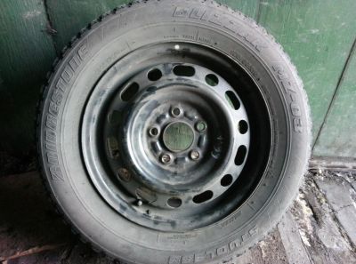 Лот: 8323138. Фото: 1. Штамп с резиной Nissan 2. Шины на дисках