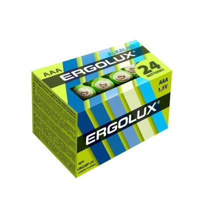 Лот: 24082093. Фото: 1. Батарейка Ergolux, ААА (LR03... Батарейки, аккумуляторы, элементы питания