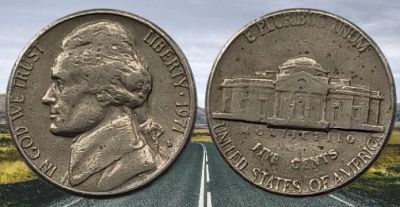 Лот: 18395219. Фото: 1. 5 центов сша 1971 год. Всё на... Америка