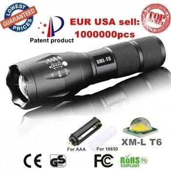 Лот: 8333974. Фото: 1. Светодиодный фонарик XML-T6 3800LM. Фонарики