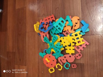 Лот: 7938960. Фото: 1. Остатки мягкого конструктора... Конструкторы