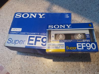 Лот: 18536779. Фото: 1. Кассета Sony Super EF90. Кассетные деки, магнитофоны