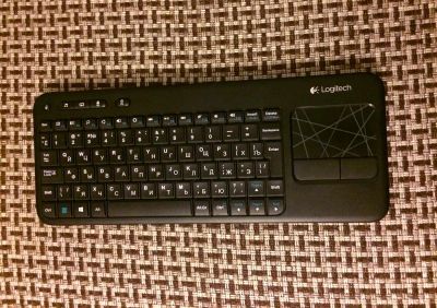 Лот: 8949420. Фото: 1. Клавиатура для ТВ Logitech Wireless... Клавиатуры и мыши