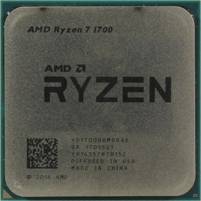 Лот: 16484850. Фото: 1. Процессор AMD Ryzen 7 1700 AM4... Процессоры