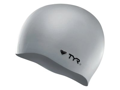 Лот: 5071920. Фото: 1. Шапочка TYR Wrinkle Free, silver. Плавание