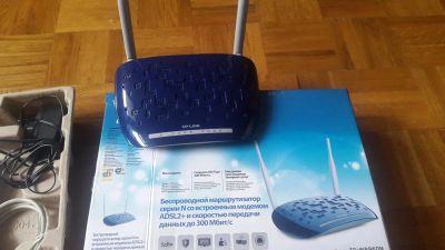 Лот: 11459569. Фото: 1. Маршрутизатор ADSL2+ TP-LINK TD-W8960N... Маршрутизаторы (роутеры)