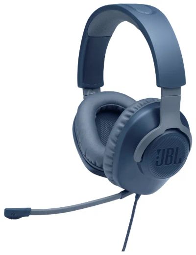 Лот: 21578717. Фото: 1. Гарнитура JBL QUANTUM 100, синий. Наушники, гарнитуры