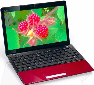 Лот: 1208085. Фото: 1. Красный нетбук Asus Eee PC 1015B... Ноутбуки