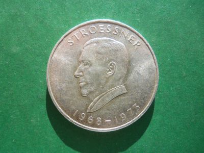 Лот: 11634290. Фото: 1. 300 гуарани 1968 г.Парагвай,серебро... Америка