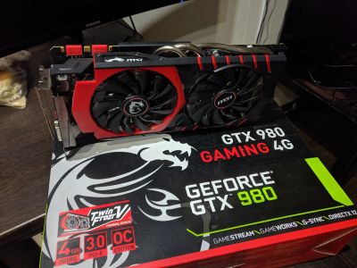 Лот: 14793820. Фото: 1. MSI GTX 980 4G. Видеокарты