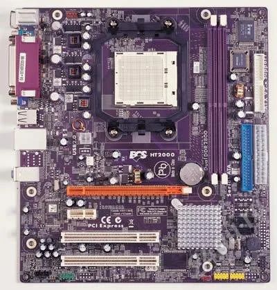 Лот: 193752. Фото: 1. ECS Geforce6100 sm-m + AMD Athlon... Материнские платы