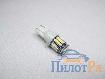 Лот: 16646450. Фото: 1. Лампа 12В Т10 10 SMD диод белый... Оптика и освещение