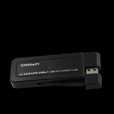 Лот: 3549388. Фото: 1. Хаб USB CROWN CMH-B18 (black). Картридеры