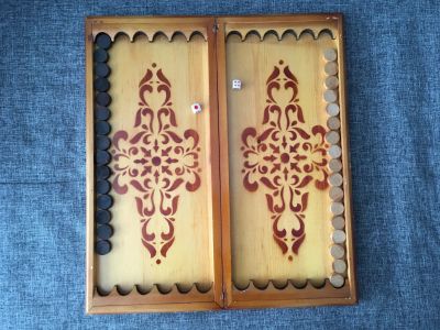 Лот: 14012777. Фото: 1. Нарды деревянные ручная работа. Шахматы, шашки, нарды