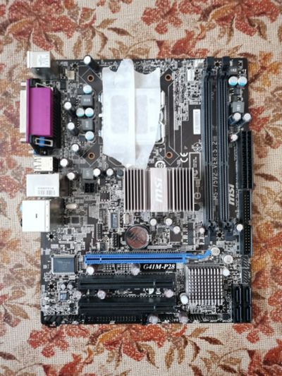 Лот: 16948454. Фото: 1. Материнская плата MSI P41M-P28... Материнские платы