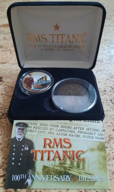 Лот: 20306317. Фото: 1. Набор монет 100 лет Титаник Titanic. Наборы монет