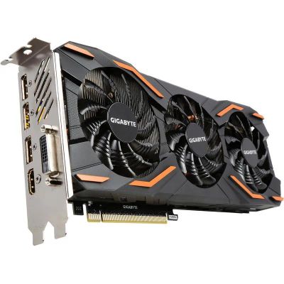 Лот: 20561474. Фото: 1. Nvidia GTX 1080 Windforce OC 8G. Видеокарты