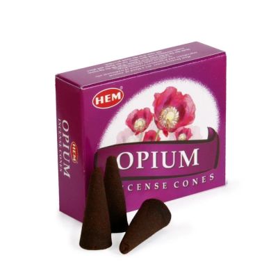 Лот: 22033928. Фото: 1. Благовония-конусы HEM Opium "Опиум... Талисманы, амулеты, предметы для магии