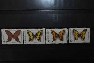 Лот: 3913387. Фото: 1. 1987 Красная книга СССР. Бабочки... Марки