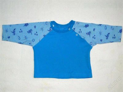 Лот: 1421387. Фото: 1. Синяя кофточка Крокид в морском... Одежда для дома