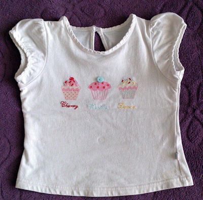 Лот: 5373921. Фото: 1. Футболка с кексиками Mothercare... Футболки, поло, топы, лонгсливы