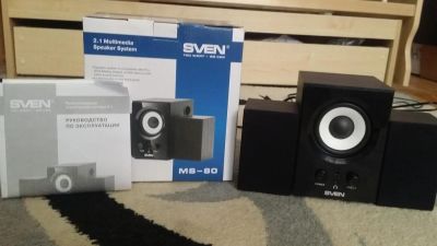 Лот: 8003139. Фото: 1. музыкальный центр sven 2.1. Активные акустические системы