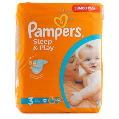 Лот: 6377974. Фото: 1. Подгузники Pampers Sleep&Play... Детская гигиена