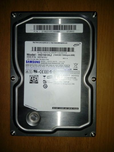 Лот: 17392451. Фото: 1. Жесткий диск Samsung 160 ГБ. Жёсткие диски (HDD)