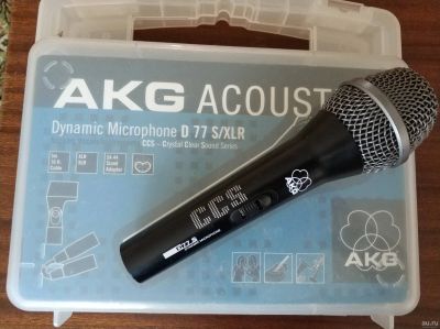 Лот: 13763169. Фото: 1. Микрофон AKG D77s. Студийные микрофоны, радиомикрофоны и радиосистемы