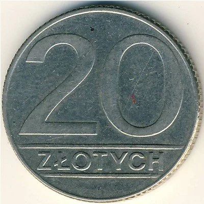 Лот: 8869803. Фото: 1. Польша 20 злотых 1989 год. Европа