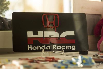 Лот: 6137144. Фото: 1. номер Honda HRC объемный. Детали тюнинга