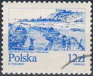 Лот: 23329823. Фото: 1. 1982. Польша. Река Висла. н.с... Марки