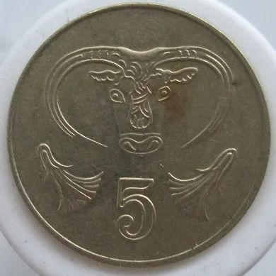 Лот: 8420336. Фото: 1. Кипр 5 центов 2001. Европа