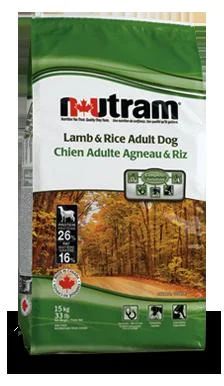 Лот: 7084060. Фото: 1. Nutram Lamb&Rice ADULT DOG 3кг... Корма