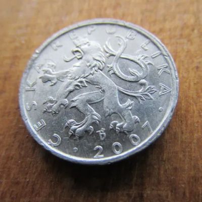 Лот: 24776550. Фото: 1. Монета 50 геллеров Чехия 2007... Европа