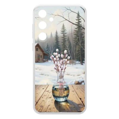 Лот: 25134969. Фото: 1. Чехол Krutoff Clear Case "Верба... Чехлы, бамперы