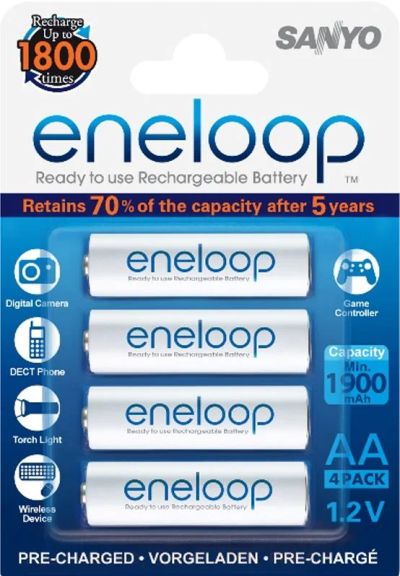Лот: 3463009. Фото: 1. Аккумуляторы Eneloop AA (HR-3UTGB... Аккумуляторы, зарядные