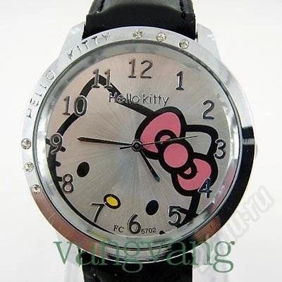 Лот: 308077. Фото: 1. кварцевые часики hello kitty черные. Красноярск