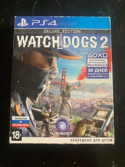 Лот: 21559996. Фото: 1. Watch dogs 2 ps4 (exclusive edition... Игры для консолей