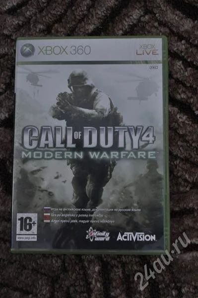 Лот: 564569. Фото: 1. Игра Call of Duty 4 Modern Warfare... Игры для консолей