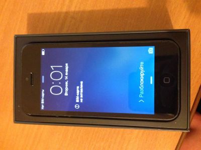 Лот: 3600286. Фото: 1. Iphone 5 Black, 16 GB, 4 месяца... Смартфоны