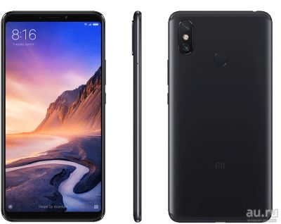 Лот: 12577125. Фото: 1. Новый Xiaomi Mi Max 3 4/64GB Black... Смартфоны